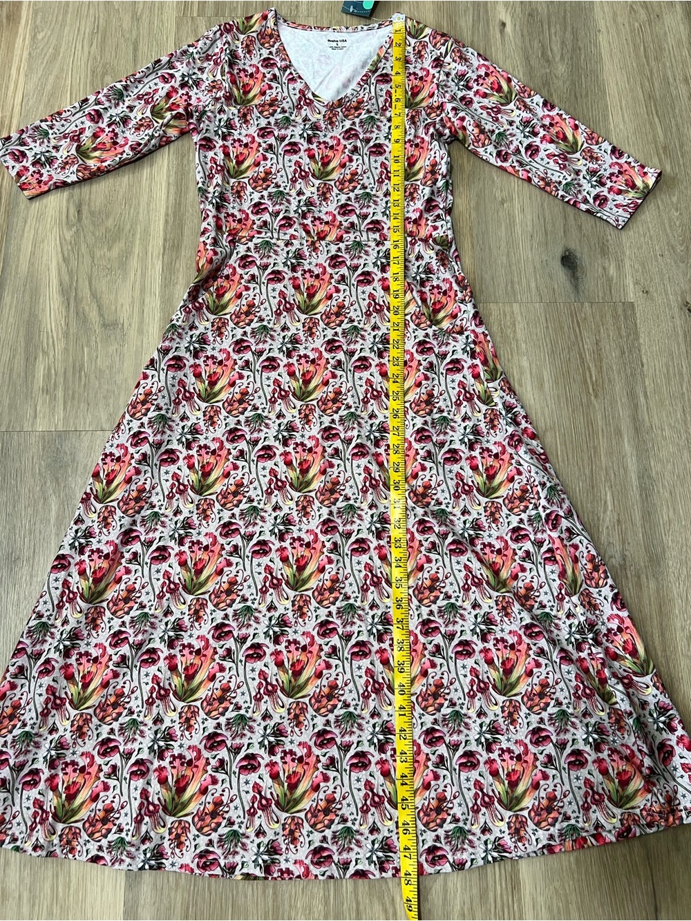 Svaha USA Carnivorous Plants Twirl Dress with Pockets organic cotton dress small - Picture 6 of 8